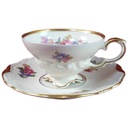 Sammeltasse Tasse Espressotasse Edelstein Bavaria Maria Theresia Blumendekor 15692 Blumen gebraucht - gut