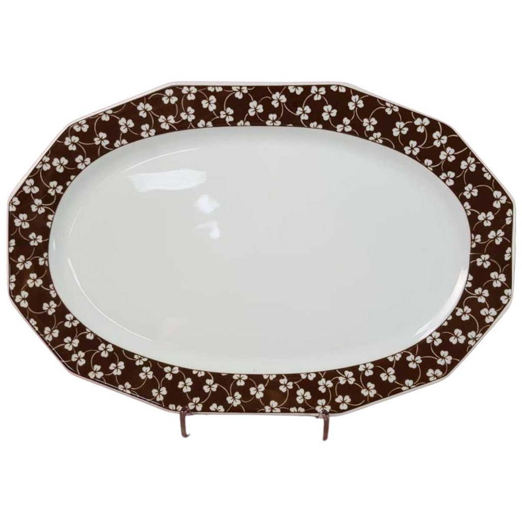 [45816339] Servierplatte Speiseplatte Fleischplatte Steakplatte 28x18,5 cm Arabella Atelier Decor Toscana Braun gebraucht - gut