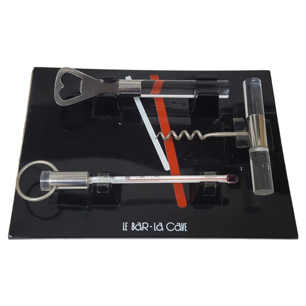 [45816348] Marc Vialle Creations Wein Korkenzieher Flaschenöffner Set Le Bar - La Cave 3 tlg