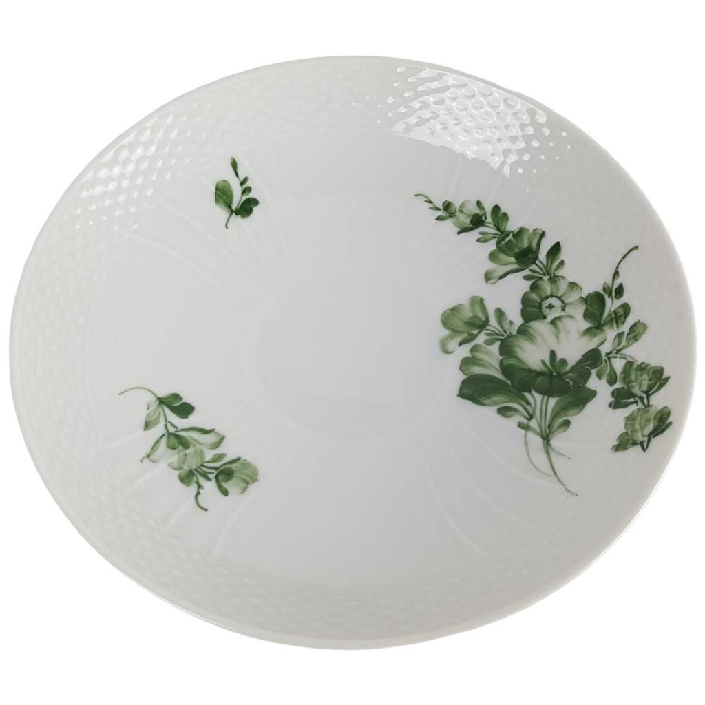 [458163844] Untertasse für Kaffee 14,1 cm Royal Copenhagen Grüne Blume geschweift II. Wahl gebraucht - gut