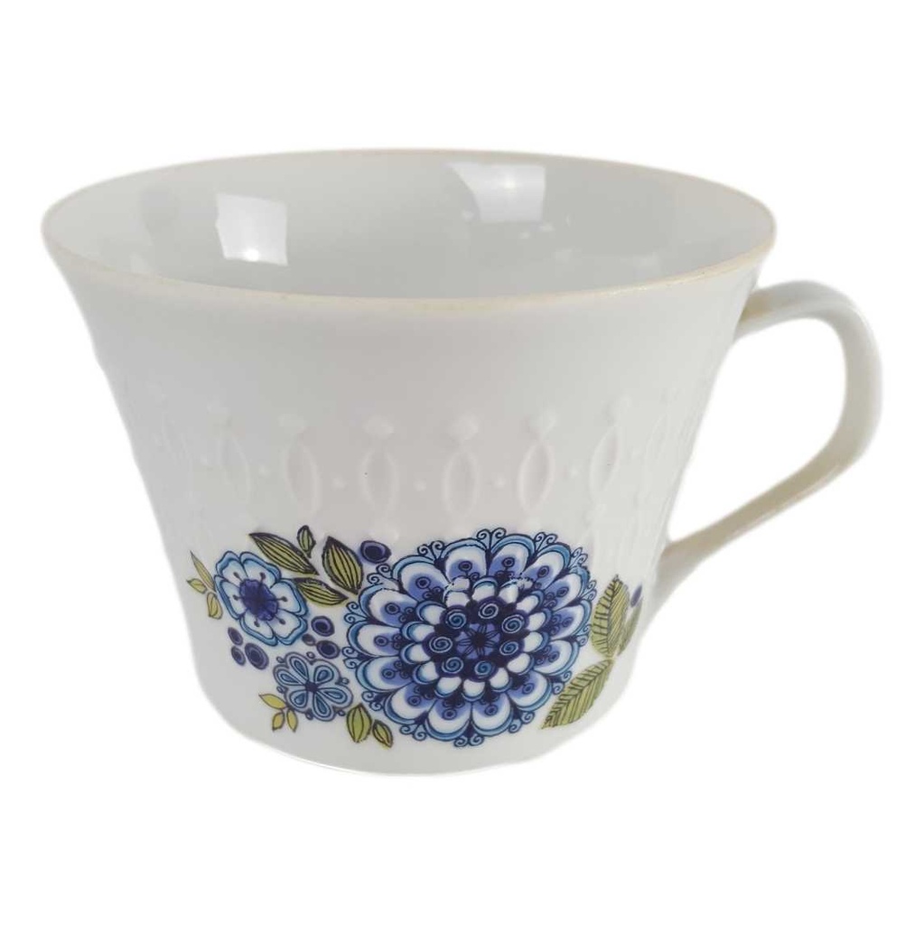 [458163850] Kaffeetasse Mitterteich Form 700 Blau Dekor gebraucht - gut