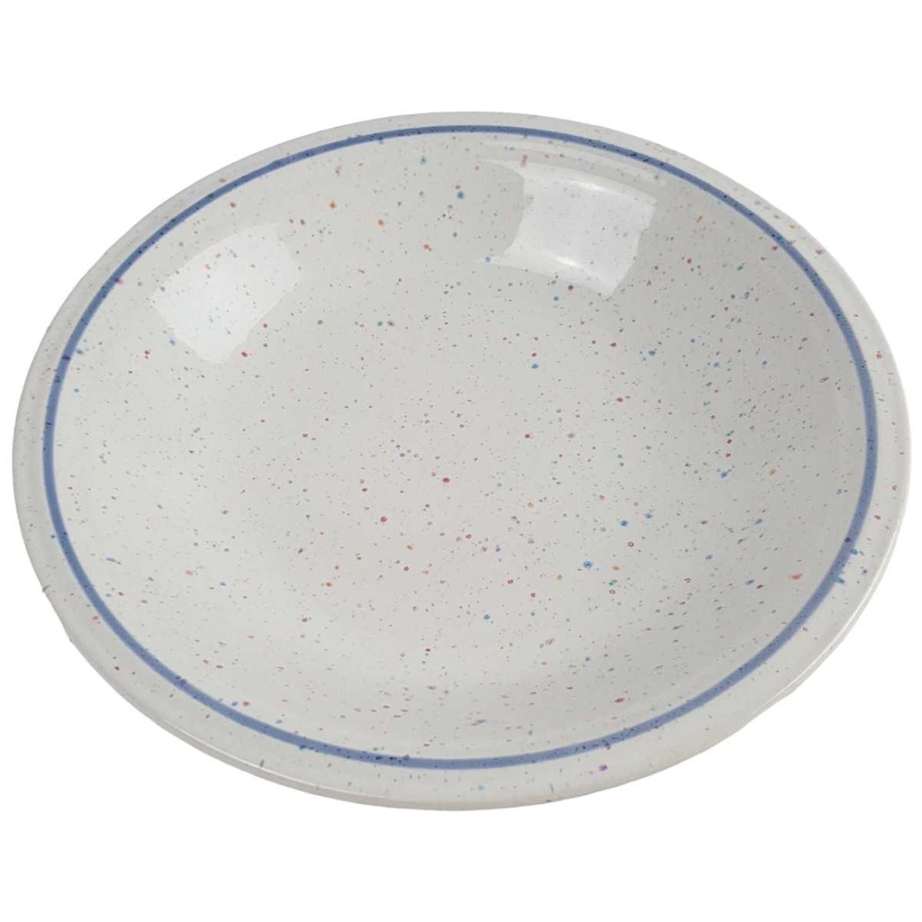 [458163904] Suppenteller 19,5 cm John Tams Banquet blauer Rand gebraucht - gut