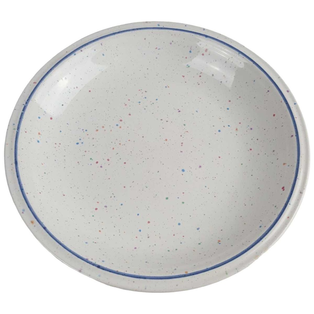[458163905] Kuchenteller Dessertteller 19 cm John Tams Banquet blauer Rand gebraucht - gut