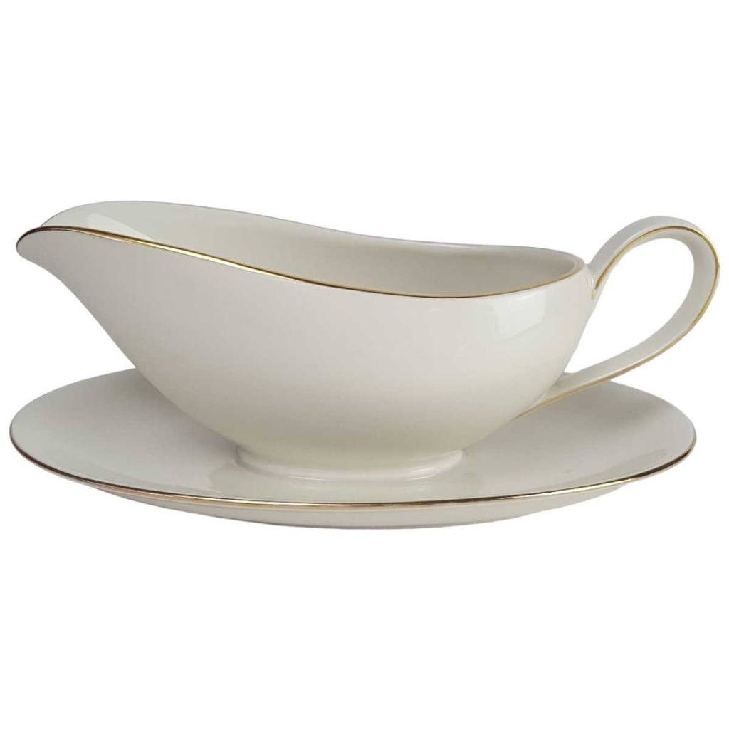 Sauciere Goldrand 0,4 L Winterling elfenbein Beige gebraucht - gut