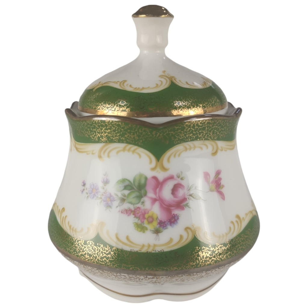 [458163912] Zuckerdose Goldrand 0,2 L Winterling Röslau Blumendekor Blumen gebraucht - gut