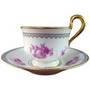 Tasse Espressotasse mit Untertasse Goldrand Thomas Porzellan Bavaria gebraucht - gut