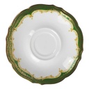 Untertasse Goldrand 14,7 cm Winterling Röslau Blumendekor Blumen gebraucht - gut