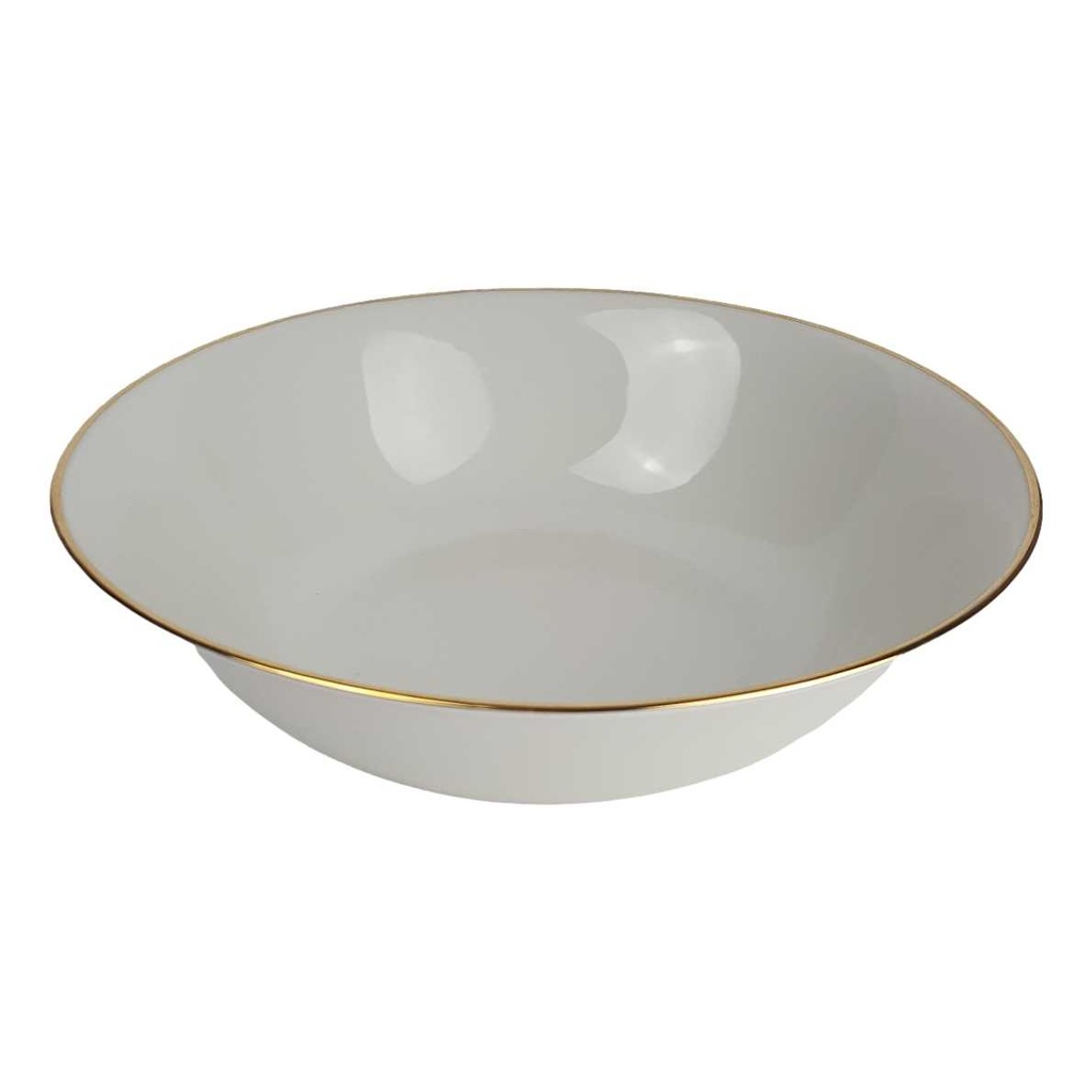 [458164192] Schüssel Goldrand 23,4 cm Winterling elfenbein Beige gebraucht - gut