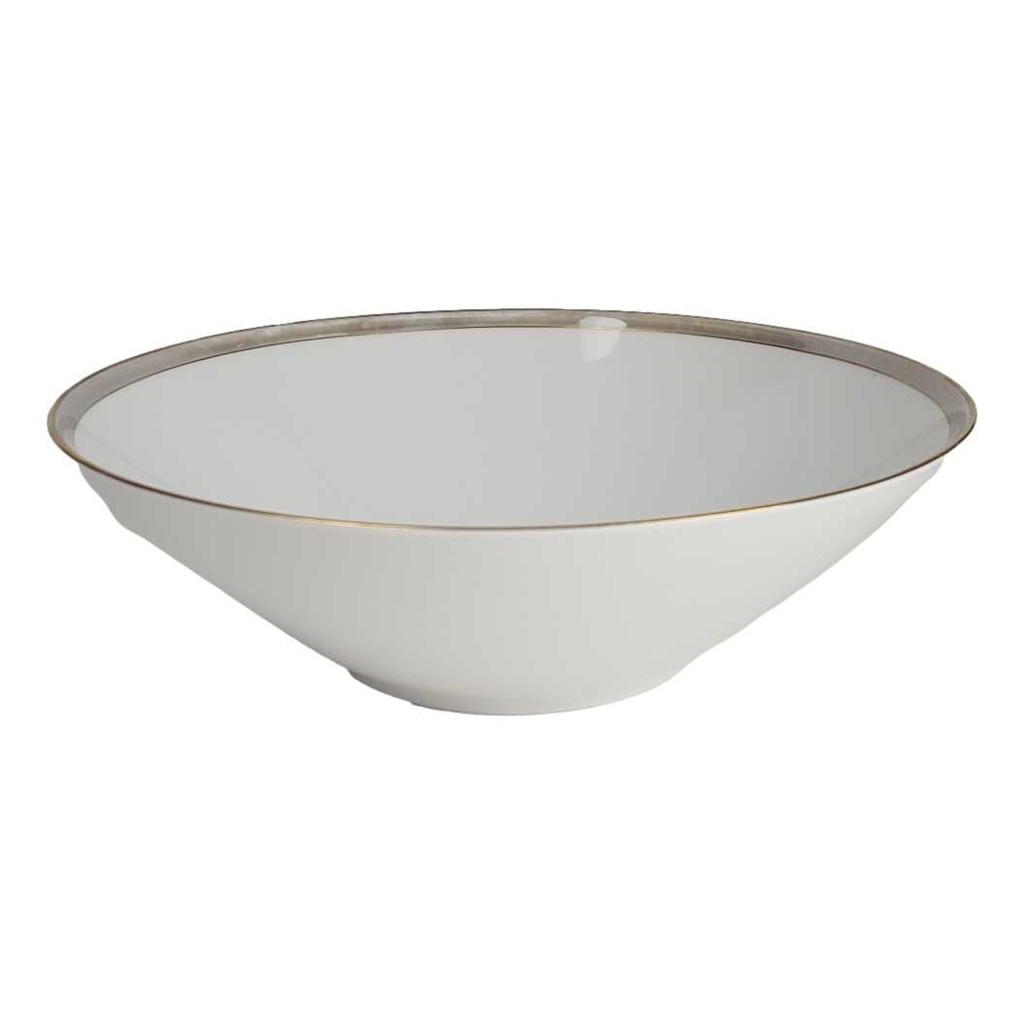 [458164194] Schüssel Goldrand 22,3 cm Edelstein Bavaria Grauband 21499 gebraucht - gut