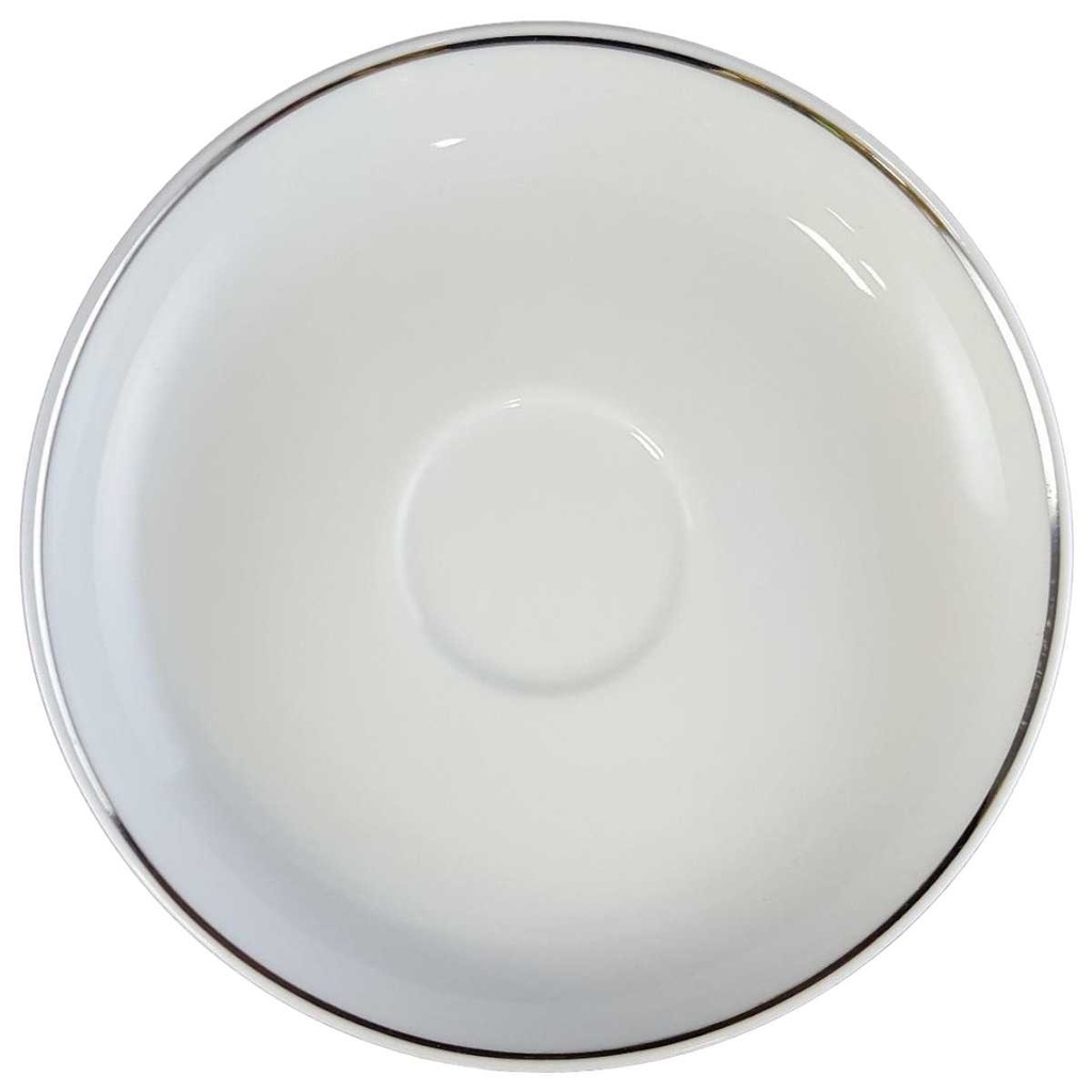 [4581642] Untertasse 13,8 cm Rosenthal Lotus Ballett Platin Weiß gebraucht - gut