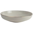 Schüssel Goldrand 22,8 cm Zeh Scherzer Form 09773 Elfenbein Beige gebraucht - gut