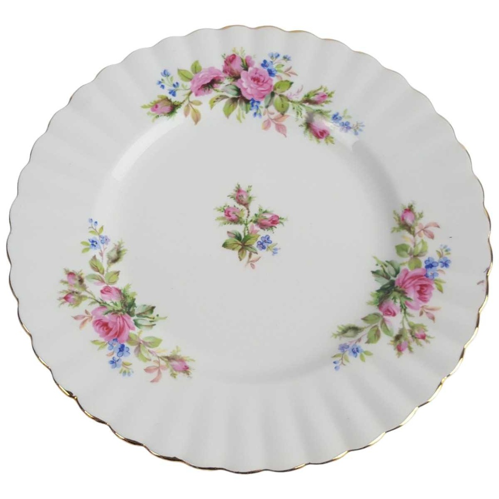 [458164256] Kuchenteller Dessertteller klein 18,2 cm Royal Albert Moss Rose gebraucht - gut