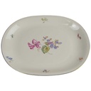 Servierplatte Fleischplatte 36,8x26,5 cm Heinrich Anmut Orchidee Selb gebraucht - gut