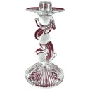 Bohemia Glas Kerzenhalter Handarbeit H 21,2 cm