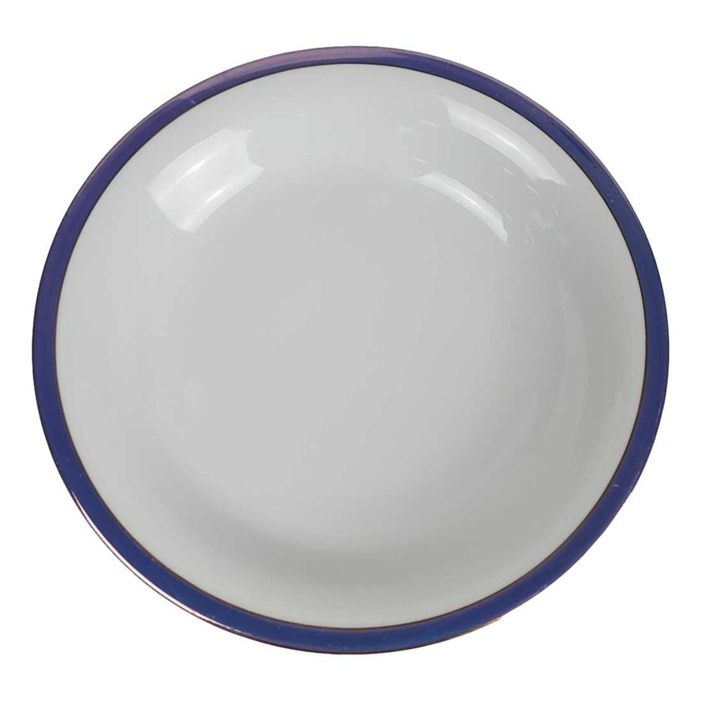 Suppenteller Dessertteller 22,3 cm Mitterteich Blau gold gebraucht - gut