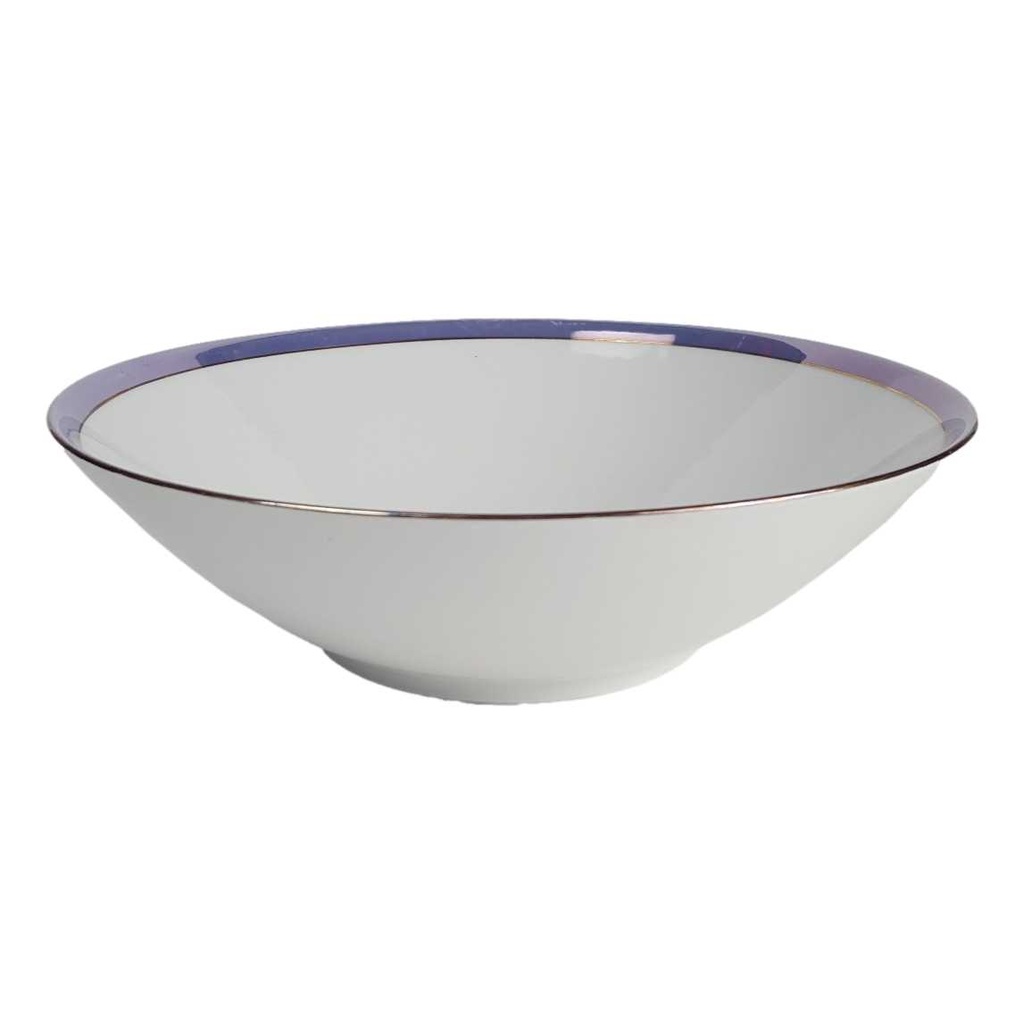 [458164293] Schüssel Dessertteller 23 cm Mitterteich Blau gold gebraucht - akzeptabel