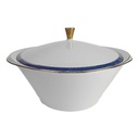 Schüssel Terrine 1,45 L Mitterteich Blau gold gebraucht - akzeptabel