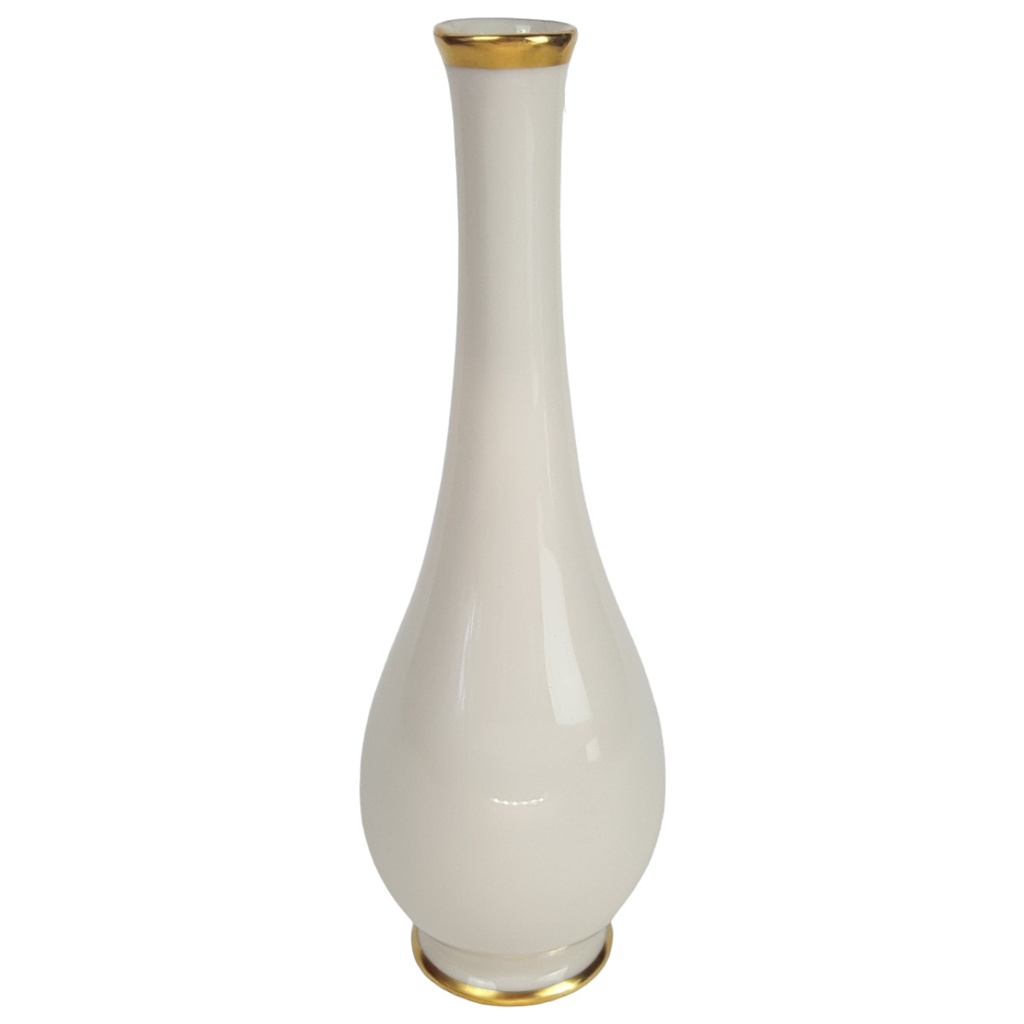 [458164299] Eschenbach Porzellan Goldrand Tischvase H 20 cm