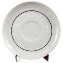 Untertasse für Kaffee 14,3 cm Thomas Porzellan Lanzette Platinrand