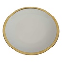 Kuchenteller Dessertteller Goldrand 19,4 cm Zeh Scherzer 9719 Elfenbein Beige gebraucht - gut