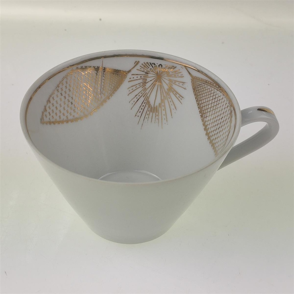 Kaffeetasse Goldrand Golddekor Winterling Kirchenlamitz Blumendekor Blumen gebraucht - gut