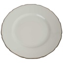 Kuchenteller Dessertteller Golddekor 19,5 cm Tielsch Altwasser elfenbein 7930 gebraucht - gut
