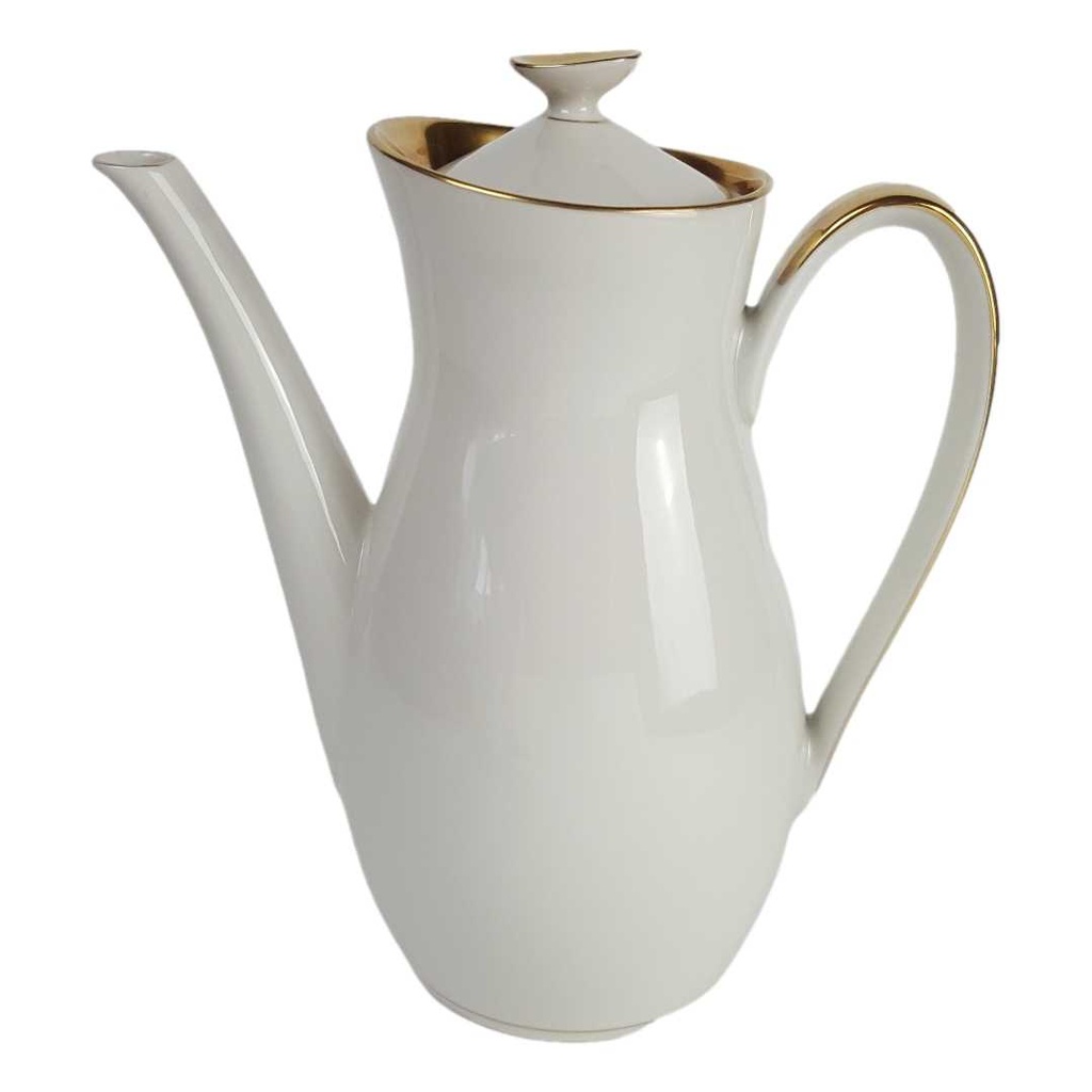 [458164320] Kaffeekanne Goldrand 1,45 L Schaller elfenbein Beige Bavaria gebraucht - gut
