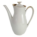 Kaffeekanne Goldrand 1,45 L Schaller elfenbein Beige Bavaria gebraucht - gut