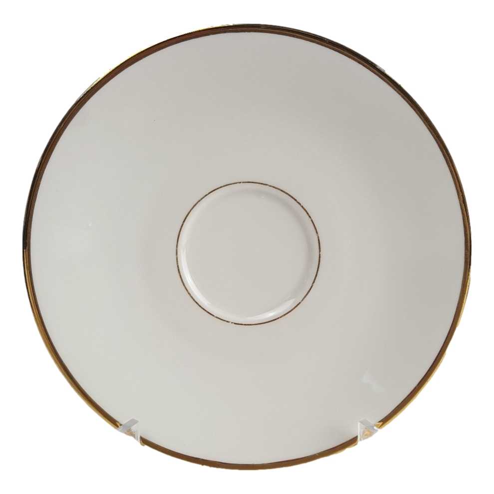 Untertasse Goldrand 14,8 cm Seltmann Weiden Vohenstrauß Form 2491 gebraucht - gut