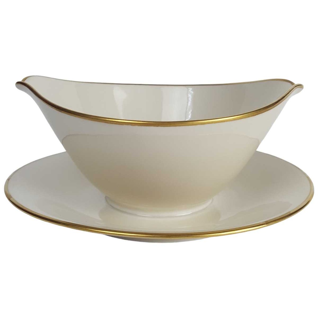 [458164353] Sauciere Goldrand 0,3 L Zeh Scherzer Bavaria Germany elfenbein Beige gebraucht - gut