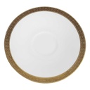 Untertasse Golddekor 14,3 cm Hutschenreuther Arzberg weiß gebraucht - gut