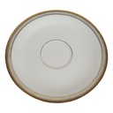 Untertasse Goldrand 15,1 cm Seltmann Weiden Vohenstrauß elfenbein Beige gebraucht - gut