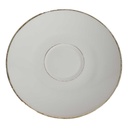 Untertasse Goldrand 15 cm Winterling Marktleuthen Elfenbein Bavaria gebraucht - gut