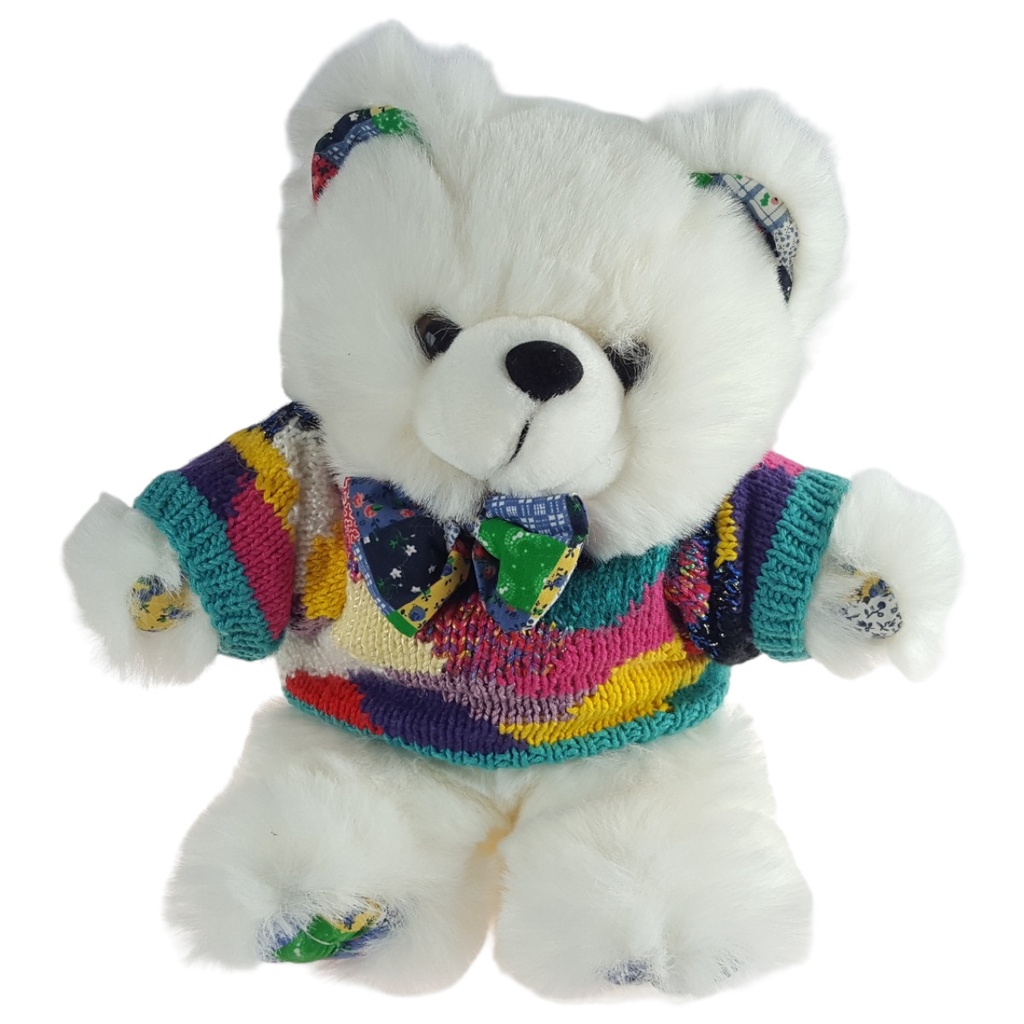 Teddybär Bär mit Flügel Kuschelbär H 23,4 cm