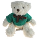 Russ Berrie Teddybär Bär Butterworth mit Schleife H 12,8 cm