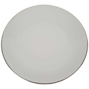 Speiseteller Essteller Goldrand 23,7 cm Bareuther elfenbein 44 Beige Bavaria gebraucht - gut