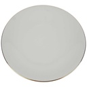 Speiseteller Essteller Goldrand 24 cm Bareuther elfenbein Beige Bavaria gebraucht - gut