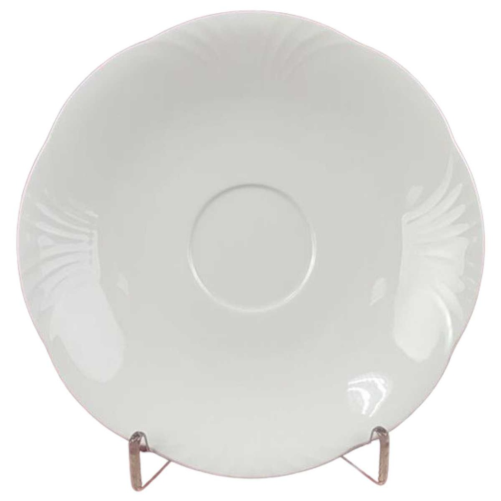 [45816457] Untertasse für Kaffee 15 cm Villeroy & Boch Arco Weiß Bone China gebraucht - sehr gut