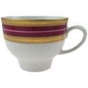 Kaffeetasse Goldrand 0,2 L Mitterteich Rot Relief Bavaria gebraucht - gut