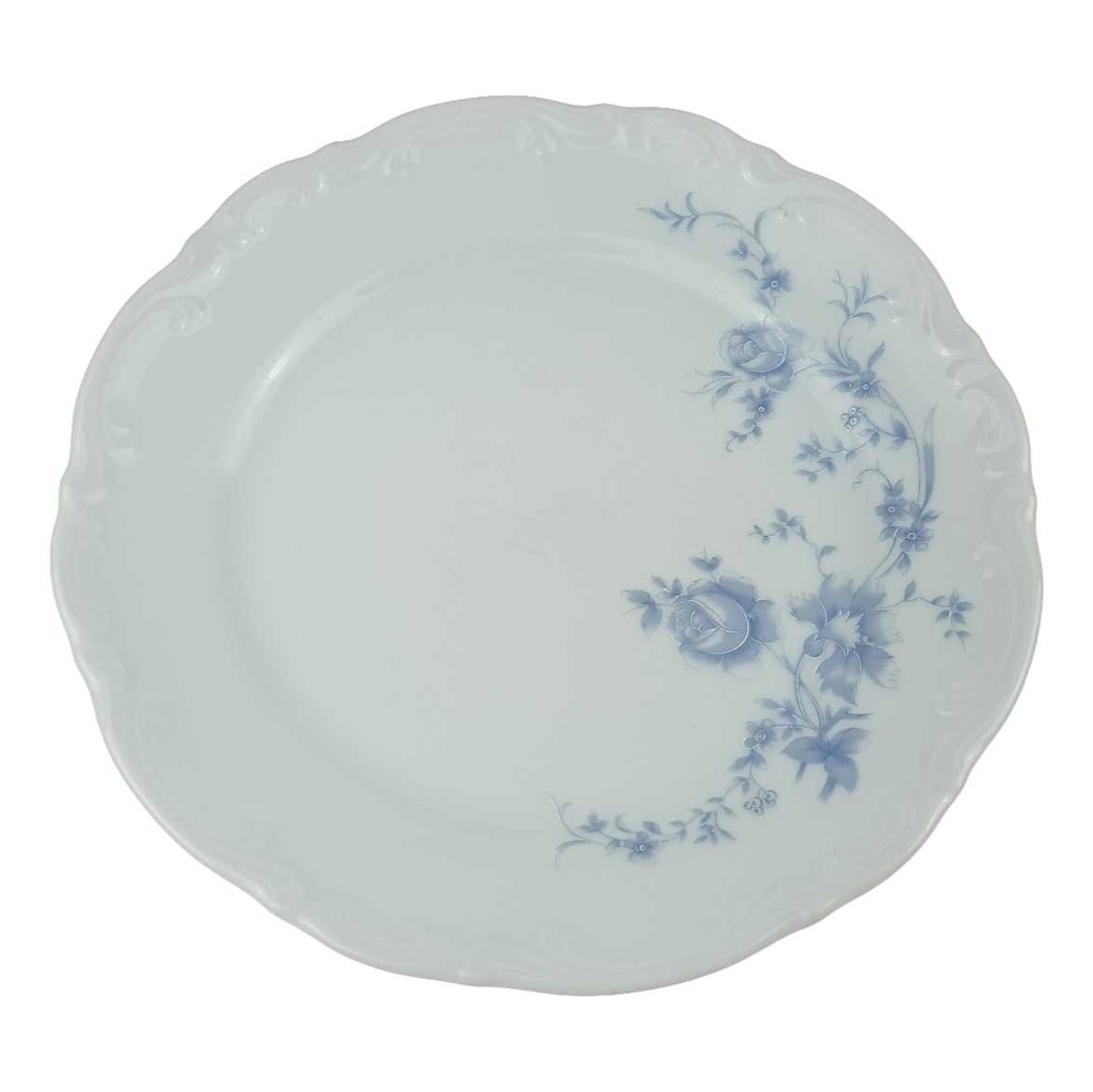 [458164721] Kuchenteller Dessertteller Mitterteich Form 2000 Blaue Blumen gebraucht - akzeptabel