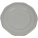 Speiseteller Essteller Goldrand 24,3 cm Schaller elfenbein Beige Bavaria gebraucht - gut