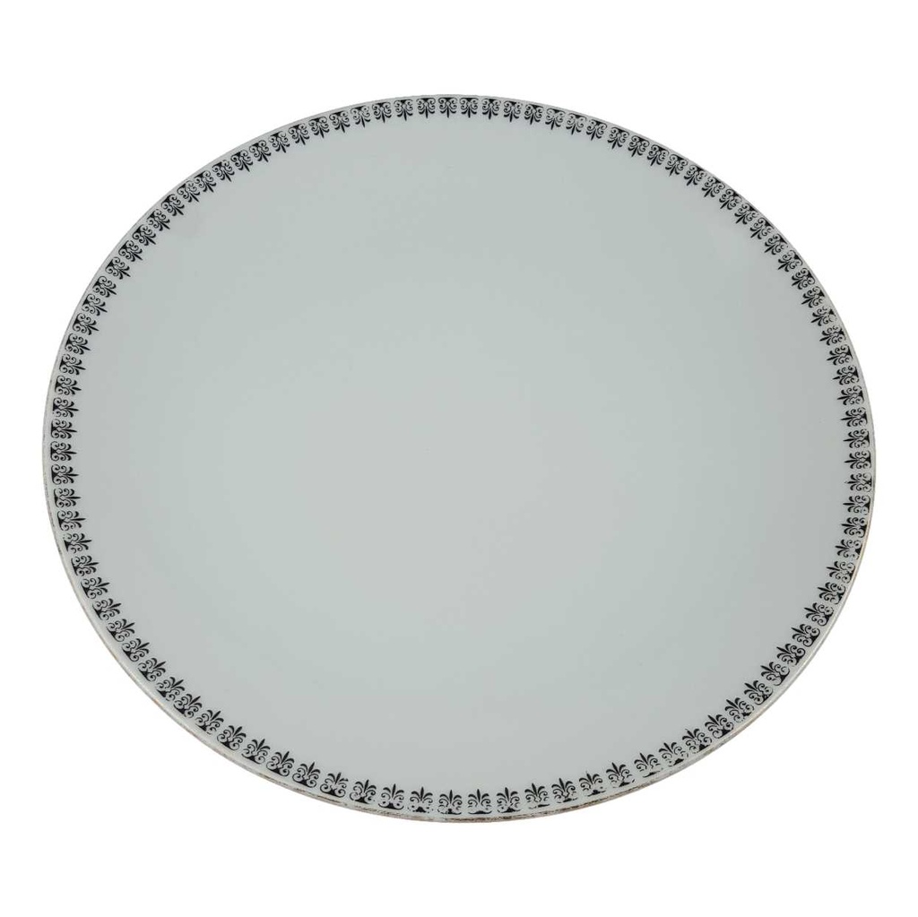 [458164740] Kuchenteller Dessertteller 19,5 cm Retsch Wunsiedel Form 4406 schwarz gold Dekor gebraucht - gut