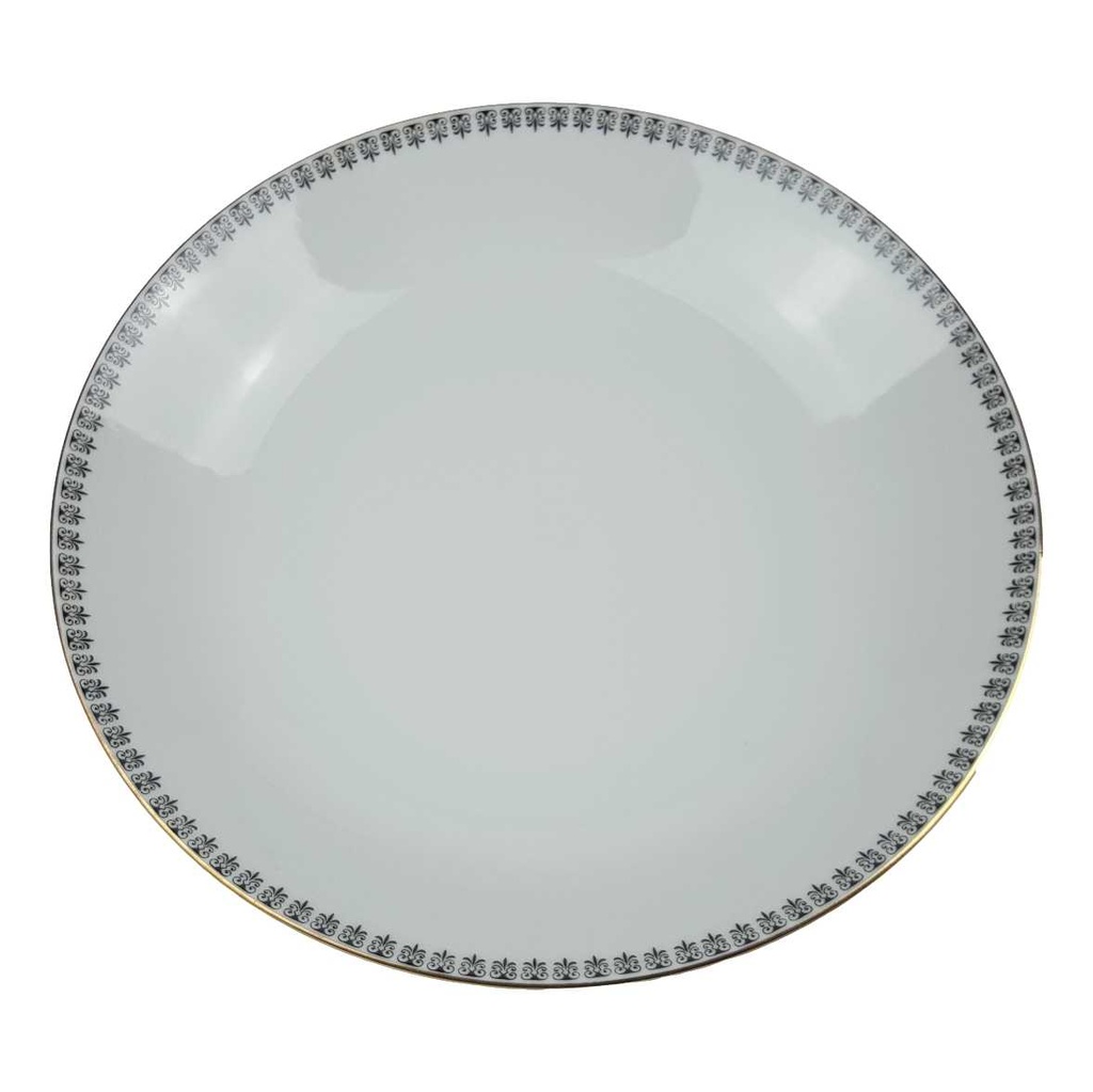 [458164741] Suppenteller Retsch Wunsiedel Form 4406 schwarz gold Dekor
