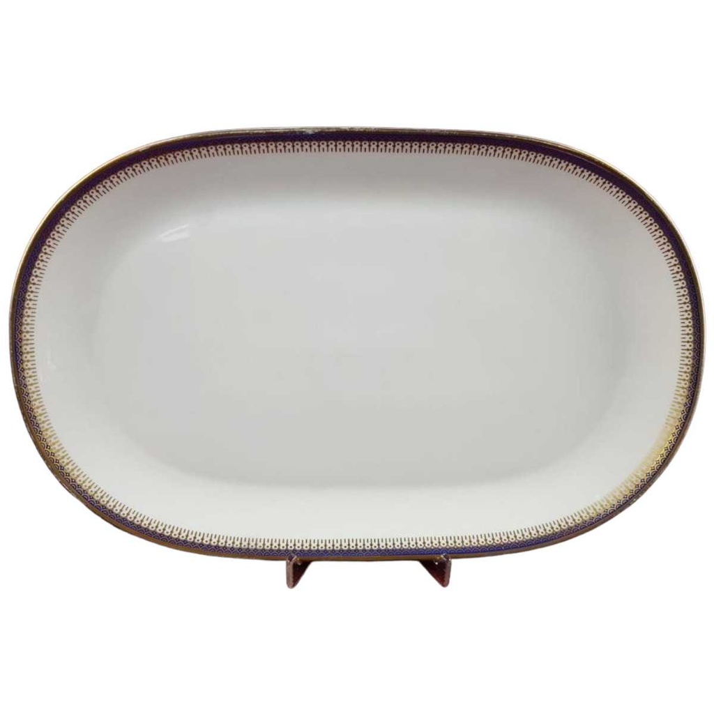 [45816480] Servierplatte Speiseplatte Fleischplatte Steakplatte 33x21 cm Seltmann Weiden Vohenstrauß Form 6397 Kobaltblau Blau gebraucht - gut