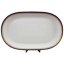 Servierplatte Speiseplatte Fleischplatte Steakplatte 33x21 cm Seltmann Weiden Vohenstrauß Form 6397 Kobaltblau Blau gebraucht - gut