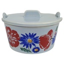 Staffel Stoneware Keramik Blumenmotiv Deckeldose H 7,2 cm