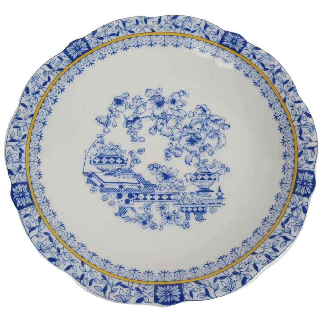 [458164811] Untertasse für Kaffee 15,3 cm Schaller China Blau Bavaria gebraucht - gut
