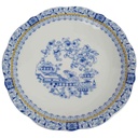 Untertasse für Kaffee 15,3 cm Schaller China Blau Bavaria gebraucht - gut