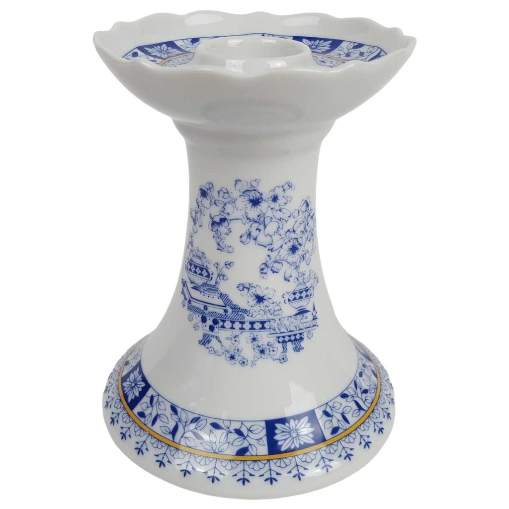 Kerzenhalter ohne Stempel Schaller China Blau gebraucht - gut