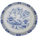 Kuchenteller Dessertteller 19,7 cm Schaller China Blau Bavaria gebraucht - gut